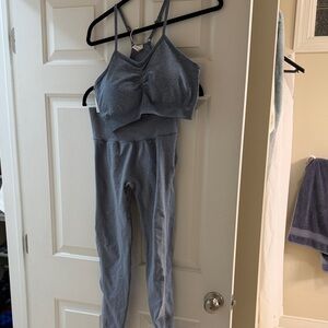 Women's Light Blue Workout Set